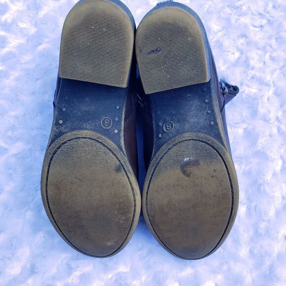 Dunes size 8 side zip dolly brown faux leather bootie - Picture 5 of 6